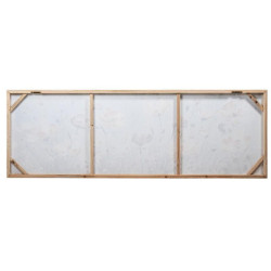 Cuadro lienzo blanco, verde y beige