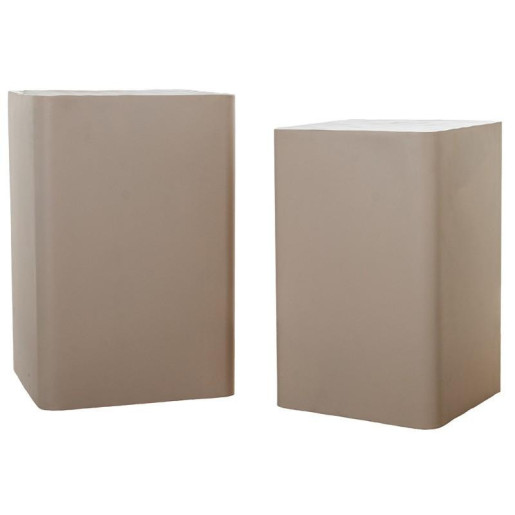Set 2 pedestales beige
