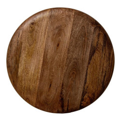 Mesa auxiliar blanco y marron