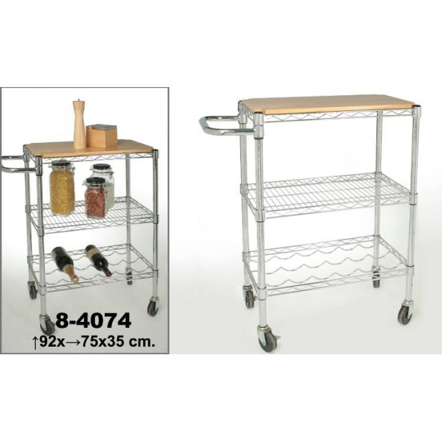 carro de cocina, verdulero